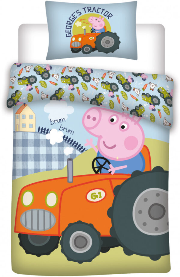 Peppa malac Gyerek ágyneműhuzat 100×135cm, 40×60 cm 