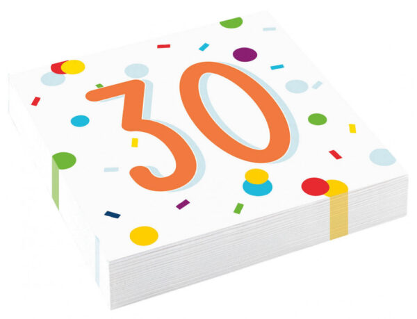 Happy Birthday 30 szalvéta 20 db-os 33*33 