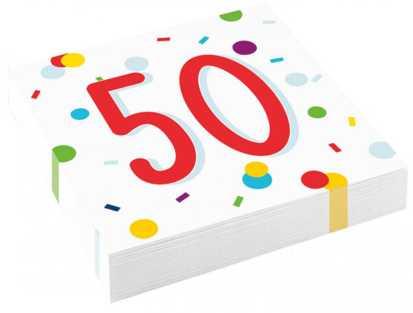 Happy Birthday 50 szalvéta 20 db-os 33*33 