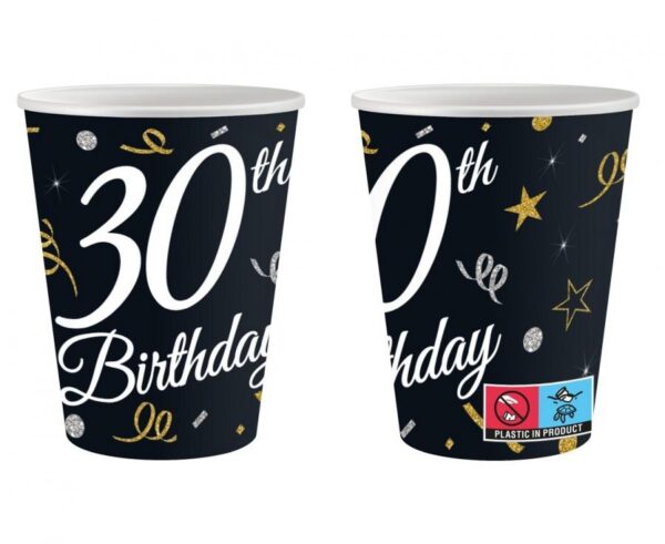 B&C Happy Birthday 30 papír pohár 6 db-os 200 ml  - Image 2