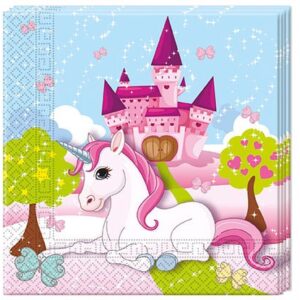 Unicorn Castle, Unikornis szalvéta 20 db-os 33x33 cm 