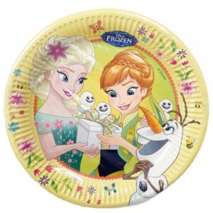 Disney Frozen Fever, Jégvarázs Papírtányér 8 db-os 23 cm 