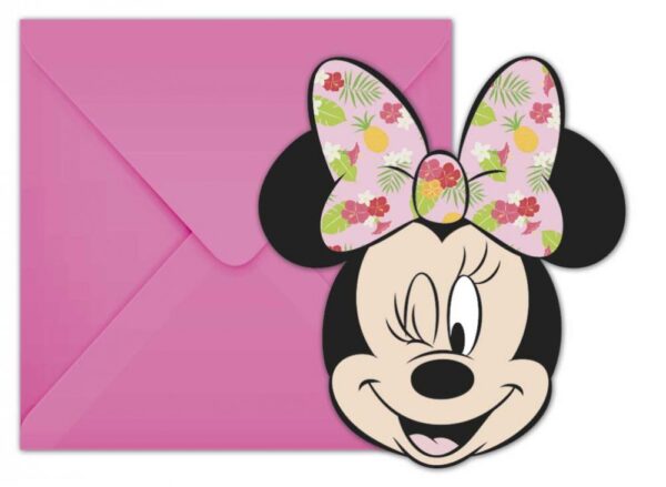 Disney Minnie Tropical Party Meghívó 6 db-os 