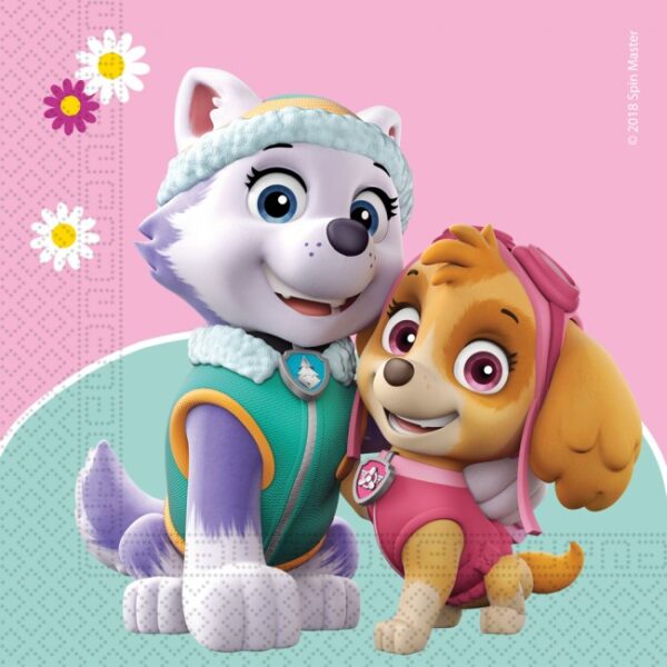 Paw Patrol Skye and Everest, Mancs őrjárat szalvéta 20 db-os 