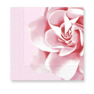 Pink Rose, Rózsa szalvéta 20 db-os 33x33 cm 