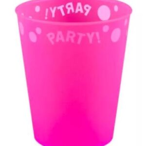 Fuchsia Fluorescent, Fukszia micro prémium műanyag pohár 250 ml