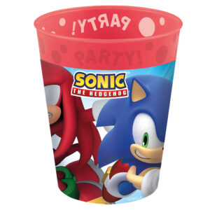 Sonic a sündisznó prémium műanyag pohár 250 ml